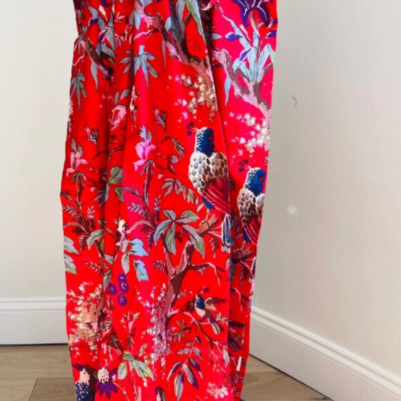 BRAND NEW Block printed kaftan maxi dress Dressing Indian cotton Summer Dress - Picture 6 of 7